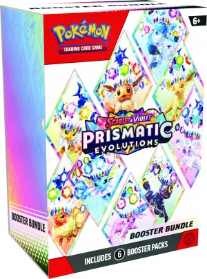 ( FORUDBESTILLING ) Pokemon Booster Pakke - SV08.5 - Scarlet & Violet: Prismatic Evolutions Booster Pack Bundle (Box med 6 Boosters)