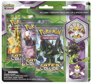 POKEMON 3-Pack XY FATES COLLIDE PIN Blister BOOSTER ALAKAZAM PIN