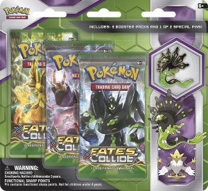 POKEMON 3-Pack XY FATES COLLIDE PIN Blister BOOSTER ZYGARDE PIN