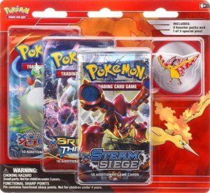 Pokemon Blister Pack - Moltres - Collector Pin Blister Pack - 3 Booster Pakker