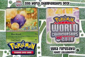 Pokemon Deck - 2010 World Championship (WCD) - Yuka Furusawa: Power Cottonweed Deck *Rare*