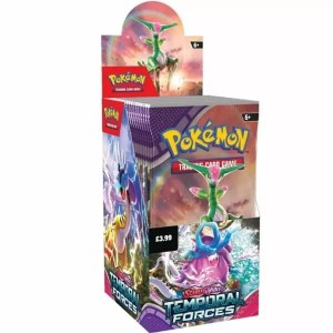 Pokemon Display HALF SIZE Booster Box: Temporal Forces (18 Boosters)
