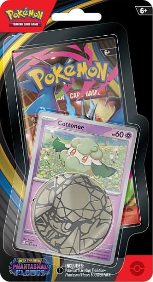 Pokémon TCG: Mega Evolution Phantasmal Flames Checklane Blister Cottonee