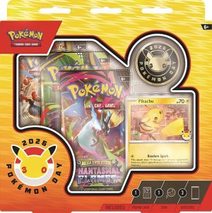 ( FORUDBESTILLING ) Pokemon Blister Pack - Pokemon Day 2026 Collection - Pikachu