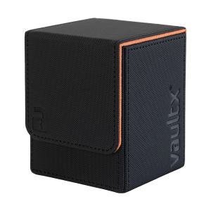 Vault X Deck Box: Exo-Tec Toploading 80+ – Black / Electric Orange