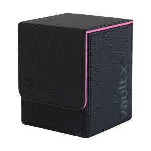 Vault X Deck Box: Exo-Tec Toploading 80+ – Black / Electric Pink