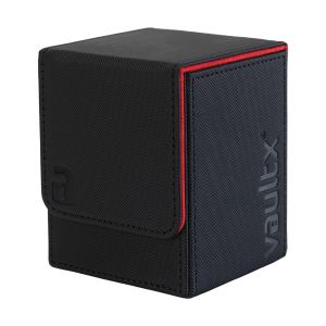 Vault X Deck Box: Exo-Tec Toploading 80+ – Black / Electric Red