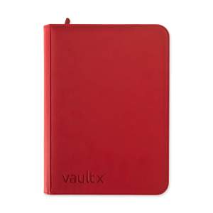 Vault X Binder: 9-Pocket Exo-Tec Zip – Fire Red