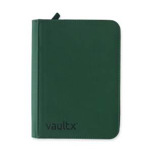 Vault X Binder: 4-Pocket Exo-Tec Zip – Forest Green