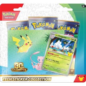 Pokemon Blister Pack: Mega Evolution 30th Celebration Tech Sticker Collection – Alolan Exeggutor (Day)