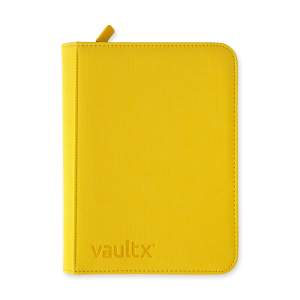 Vault X Binder: 4-Pocket Exo-Tec Zip – Sunrise Yellow